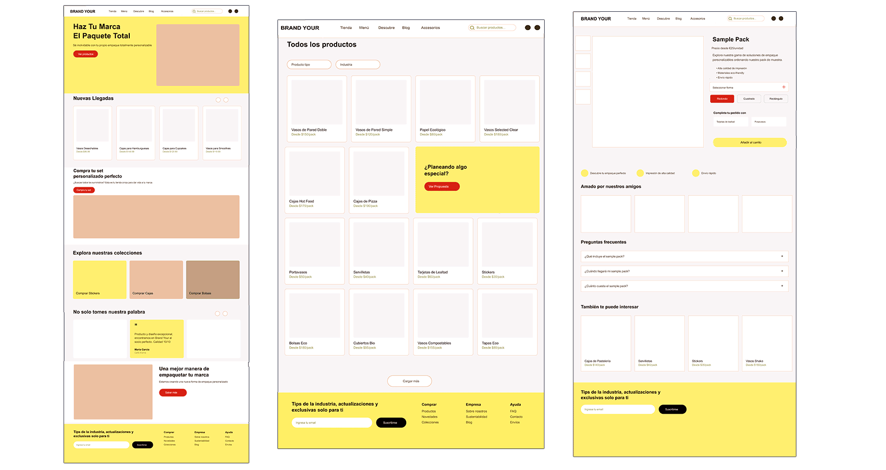 interfaz-usuario-desarrollo-web-empapack-cotizaciones Mockups de interfaces del desarrollo web para EmpaPack: página de inicio, catálogo de productos y sistema de cotización automatizado